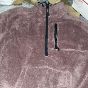 VC pink zip up halfway Hoodie soft jacket